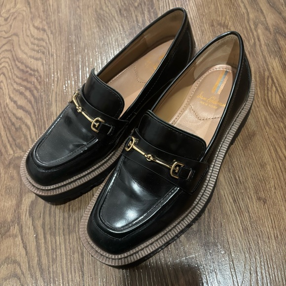 Sam Edelman Black Laurs Loafer Platform Shoes Size 6.5 - Picture 2 of 6